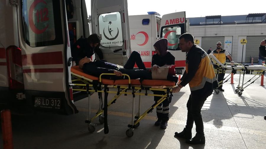 TALİHSİZ İŞÇİ HASTANELİK OLDU