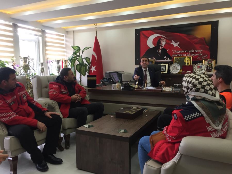 İNDAK, MİİLİ EĞİTİM MÜDÜRÜNÜ ZİYARET ETTİ