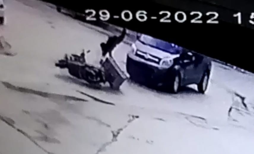 Motosiklet böyle havaya uçtu