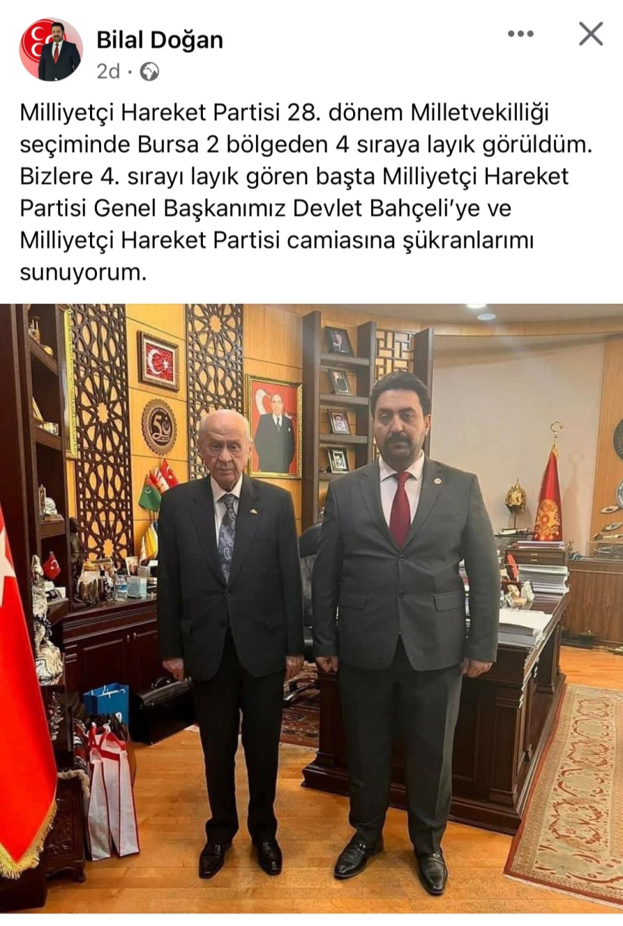 MHP milletvekili adayları belli oldu