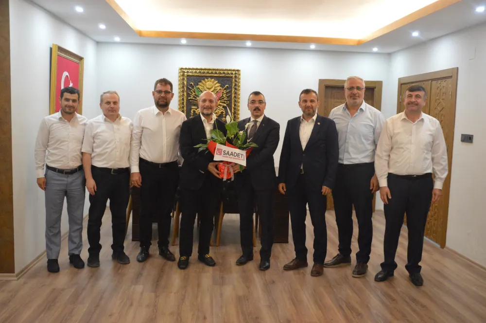 Saadet Partisi'nden Kaymakam Erslan'a ziyaret