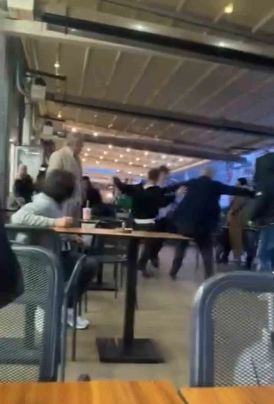 Bursa’da gençlerin meydan muhaberesi kamerada
