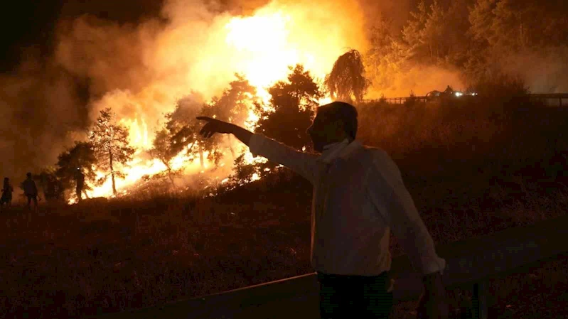Yangın şehitleri başkana sarılıp ayran ikram etmişler
