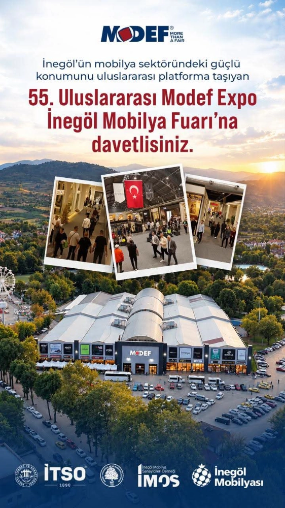 İnegöl 55'nci Modef Expo 13 Ekim'de Tarihlerinde kapılarını açıyor