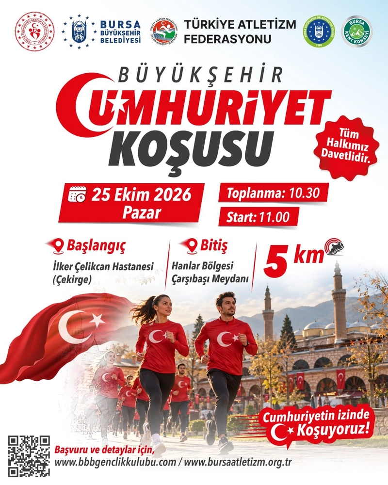29 Ekim coşkusu koşuyla start alacak
