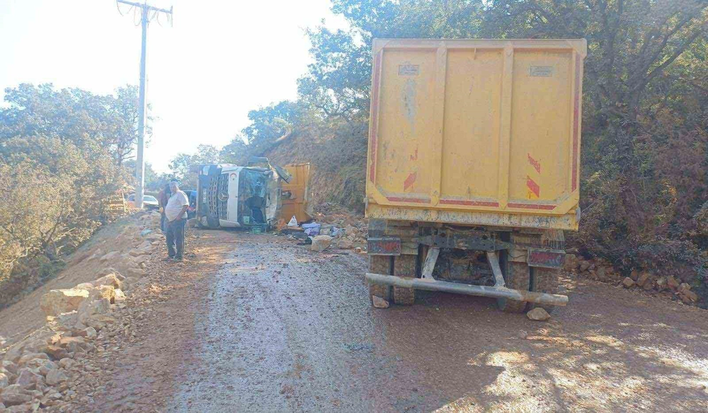 Bilecik'te İki Kamyon Çarpıştı İki Yaralı