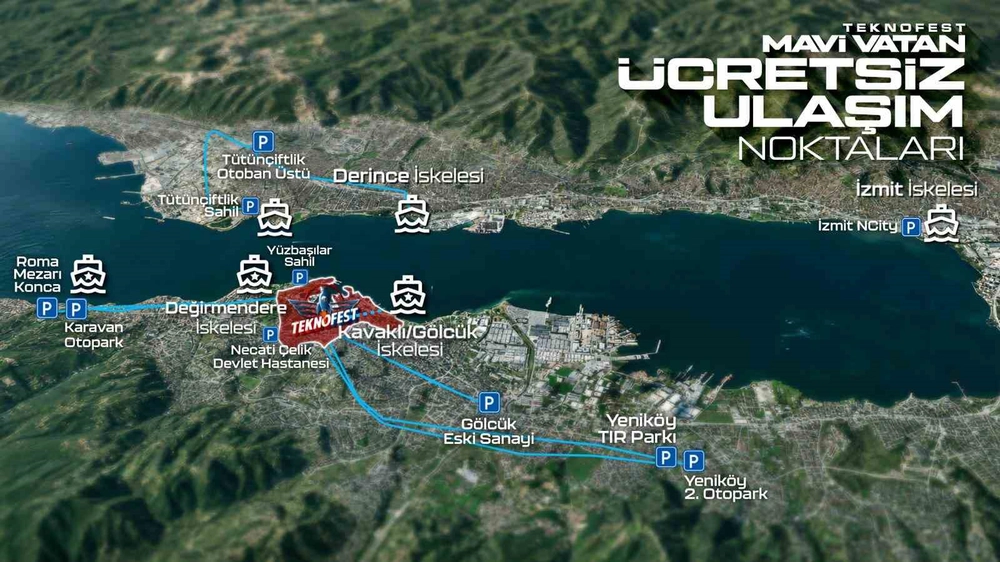 TEKNOFEST Mavi Vatan İçin Ulaşım Planı Açıklandı