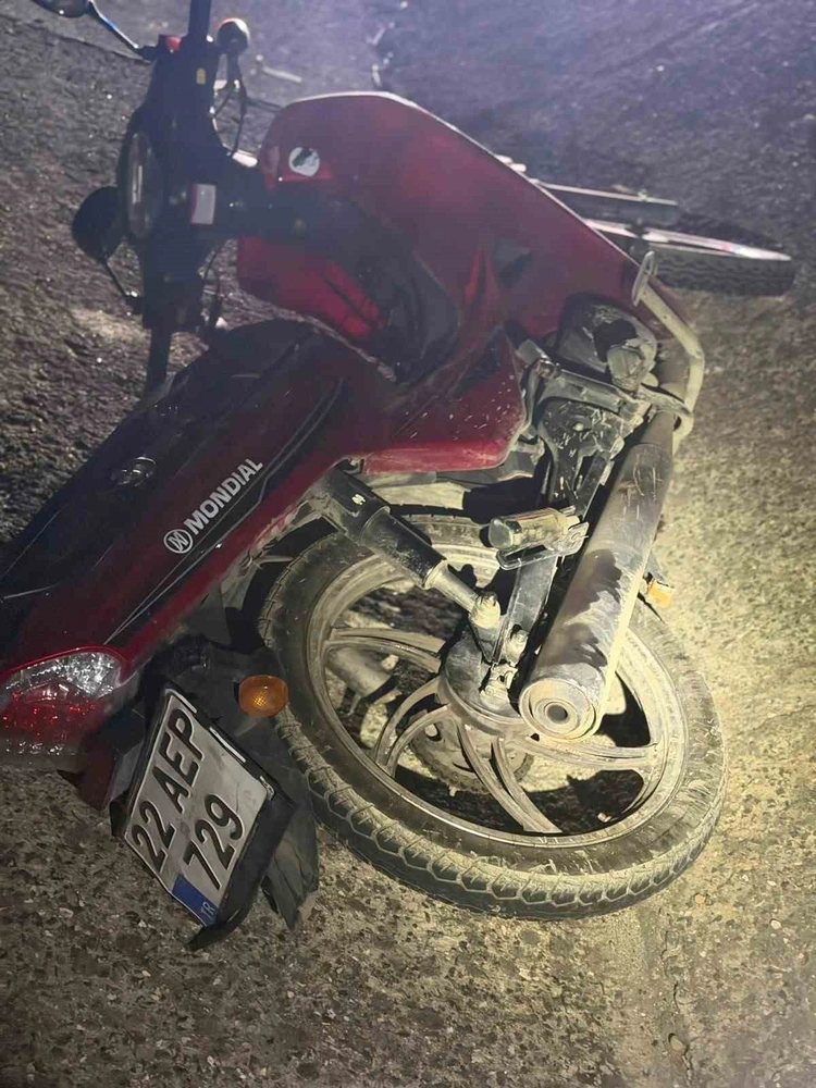 Keşan'da Motosiklet Kazası Bir Kişiyi Yaraladı