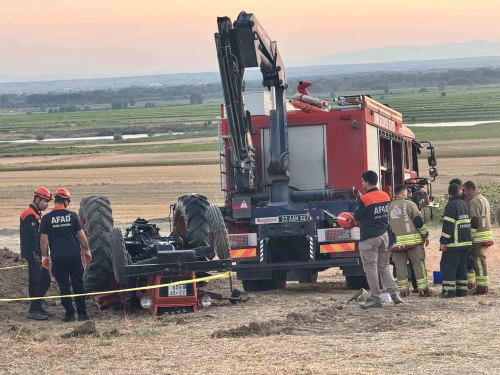 Edirne'de Traktör Kazası: Çift Hayatını Kaybetti