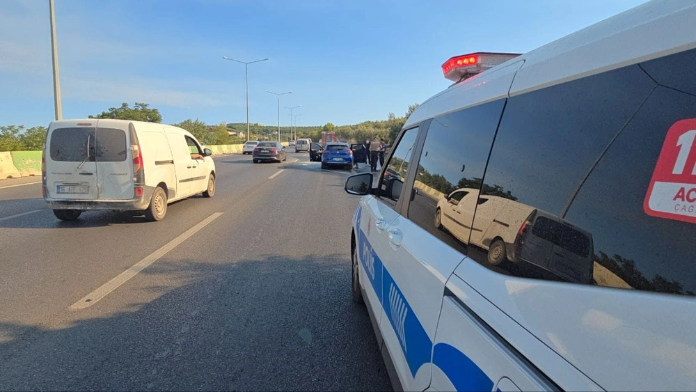 Mudanya'da Otomobil Alev Aldı, Zeytinlik Alan Kurtarıldı