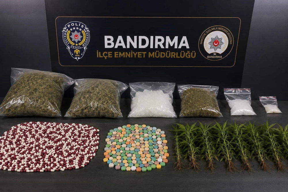 Bandırma'da 8 ayda 21 kilodan fazla uyuşturucu ele geçirildi