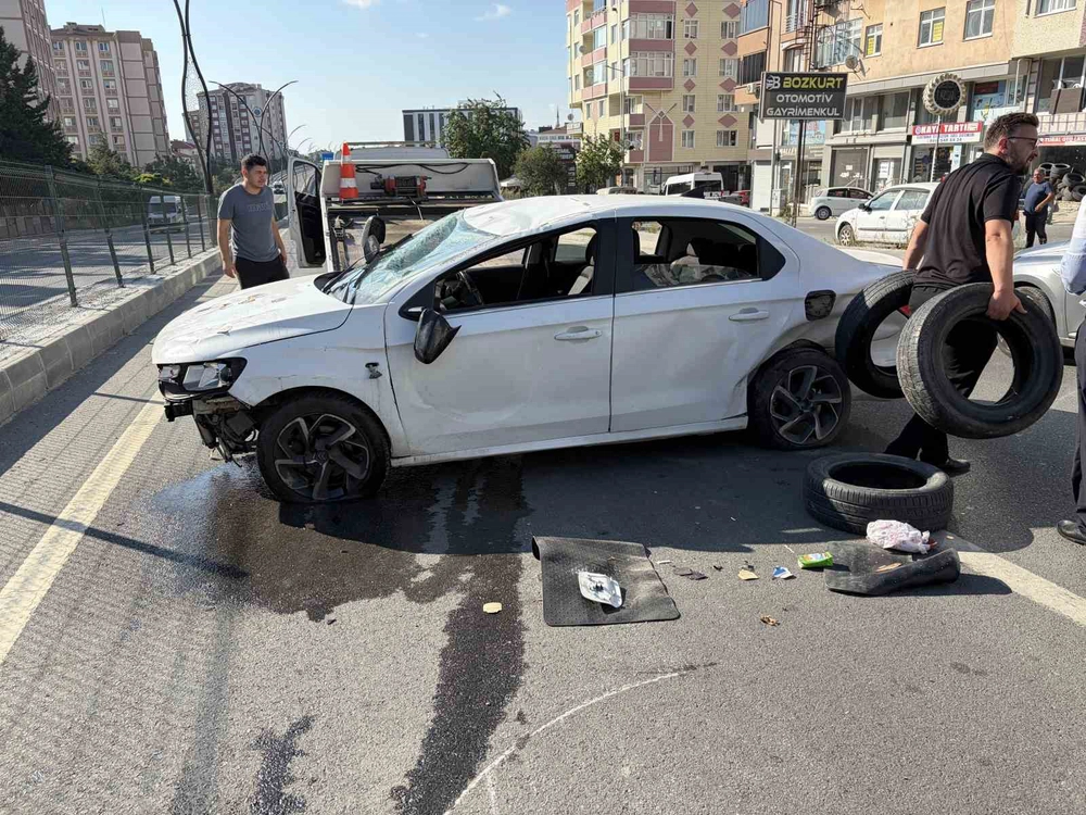Kapaklı'da Otomobil Takla Attı: Sürücü Yaralandı
