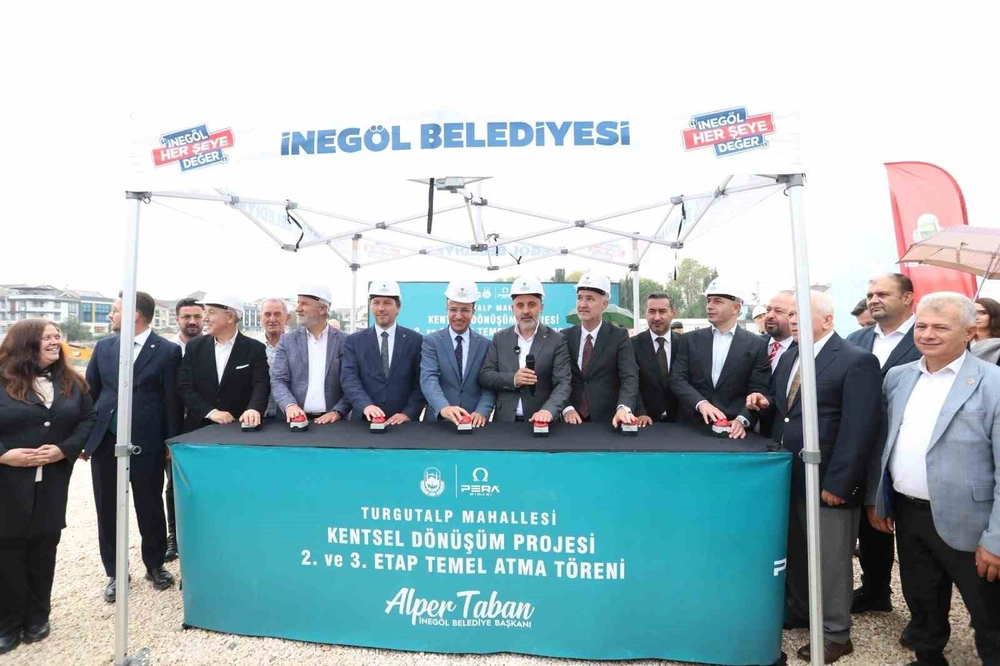 İnegöl Turgutalp Kentsel Dönüşümde 2. ve 3. Etapların Temeli Atıldı