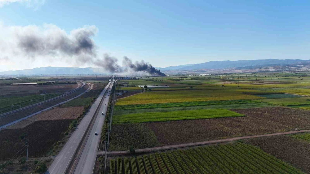 Bursa'da İhracata Hazırlanan Siyah İncirlerin Bulunduğu Depoda Yangın Çıktı