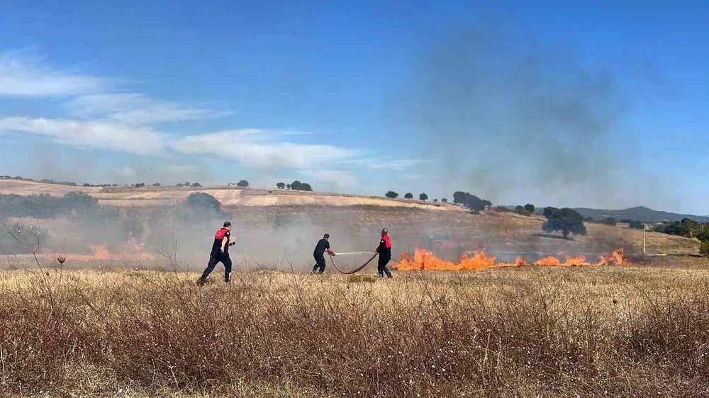 Çanakkale'de Özel Bakım Merkezi Yakınındaki Ot Yangını Kontrol Altına Alındı