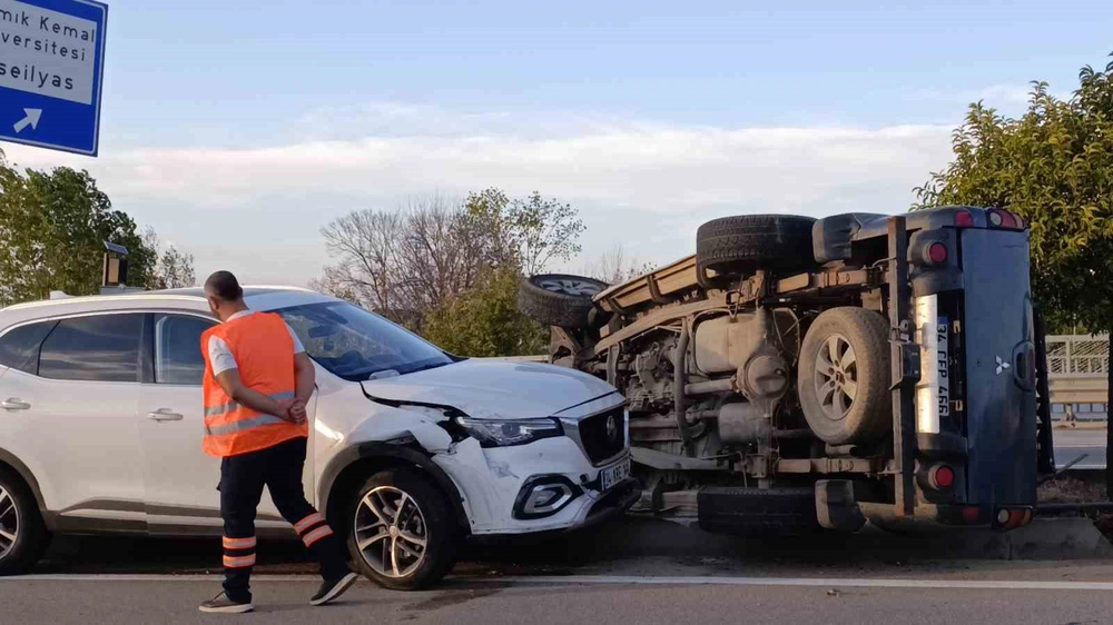 Tekirdağ'da Kaçırılan Araçla Zincirleme Kazaya Neden Olan Sürücü Yakalandı